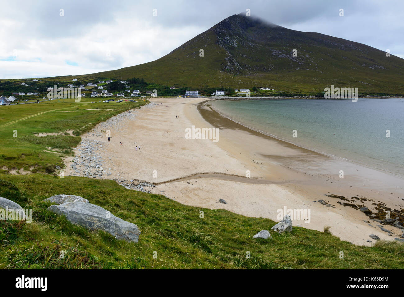 Keel Strand auf Achill Island, County Mayo, Republik von Irland Stockfoto