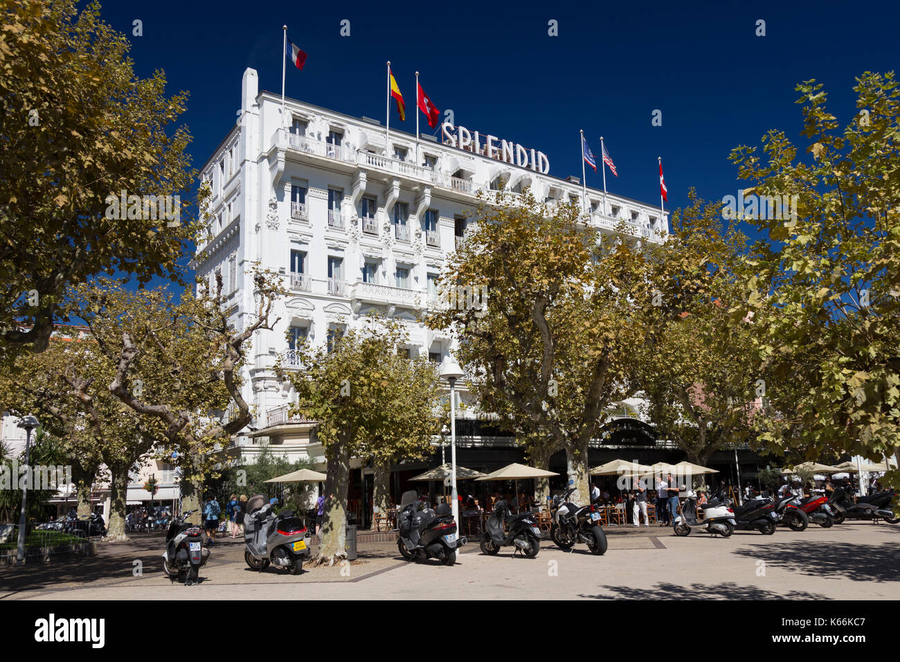 Hotel Splendid, Cannes, Frankreich Stockfoto