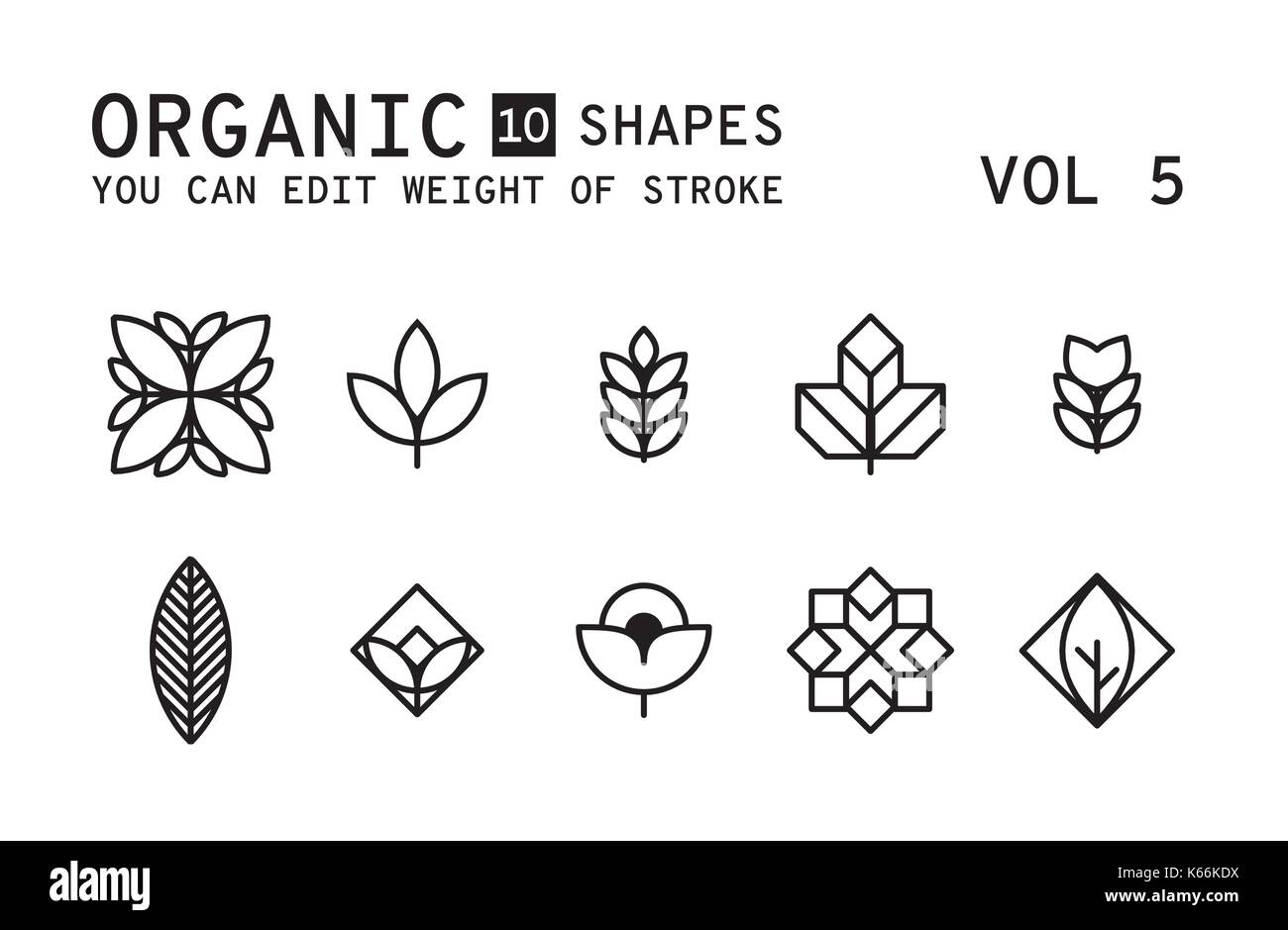 Geometrische Logo Design Stock Vektor
