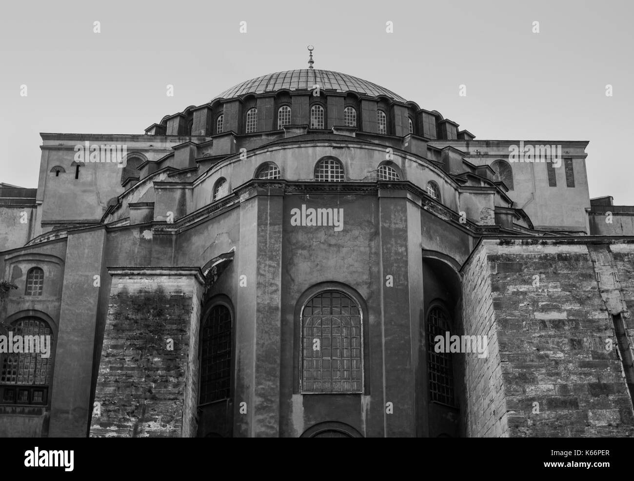 Rückansicht der Hagia Sophia Stockfoto