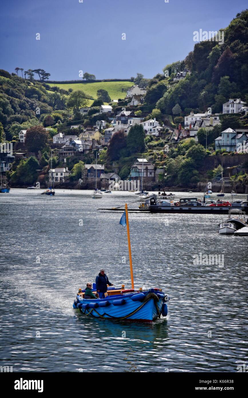 Dartmouth Devon England Großbritannien Fähre über den Fluss Dart. Stockfoto