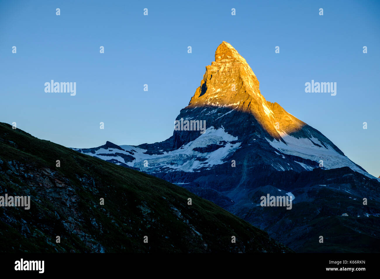 Sinus Art Wandbild 100x50cm Matterhorn Bei Nacht - Leinwandbild Mit Echtholzrahmen