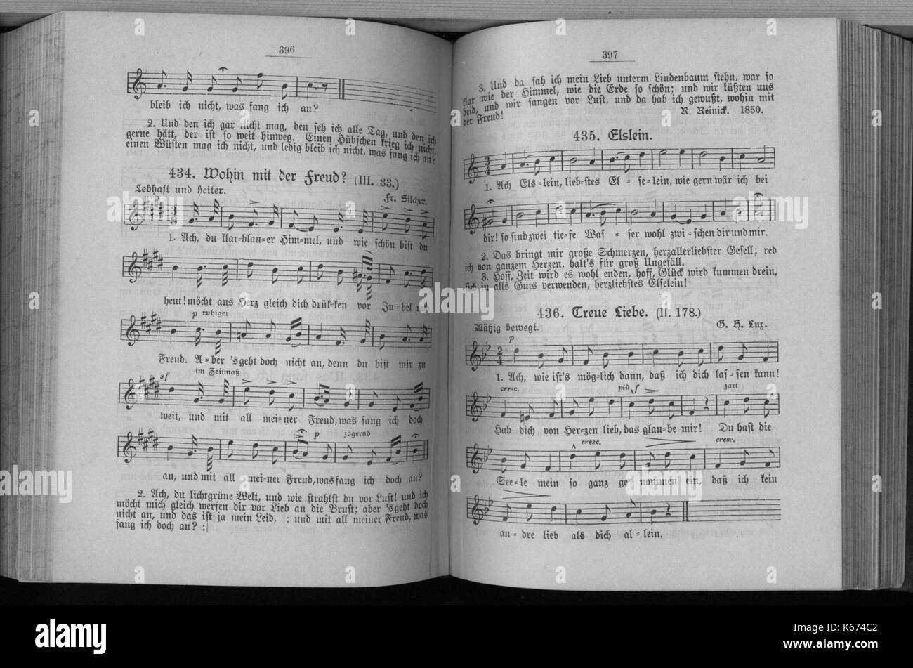 De Schauenburg Allgemeines Deutsches Kommersbuch 196 Stockfoto