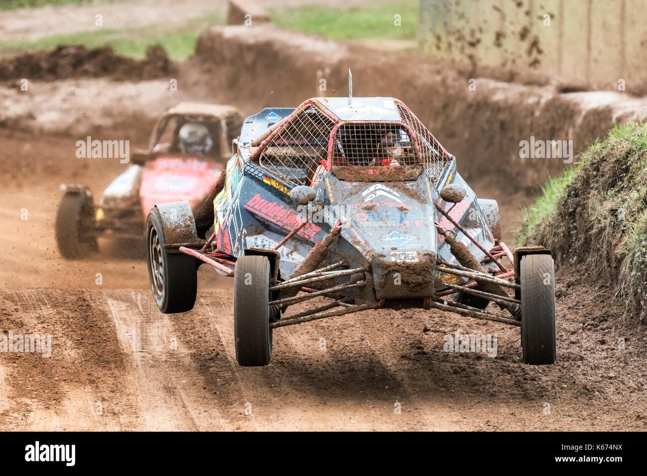 MAGGIORA, Italien, 10. SEPTEMBER 2017: FIA European Autocross Meisterschaft und Italienische Meisterschaft AX Stockfoto