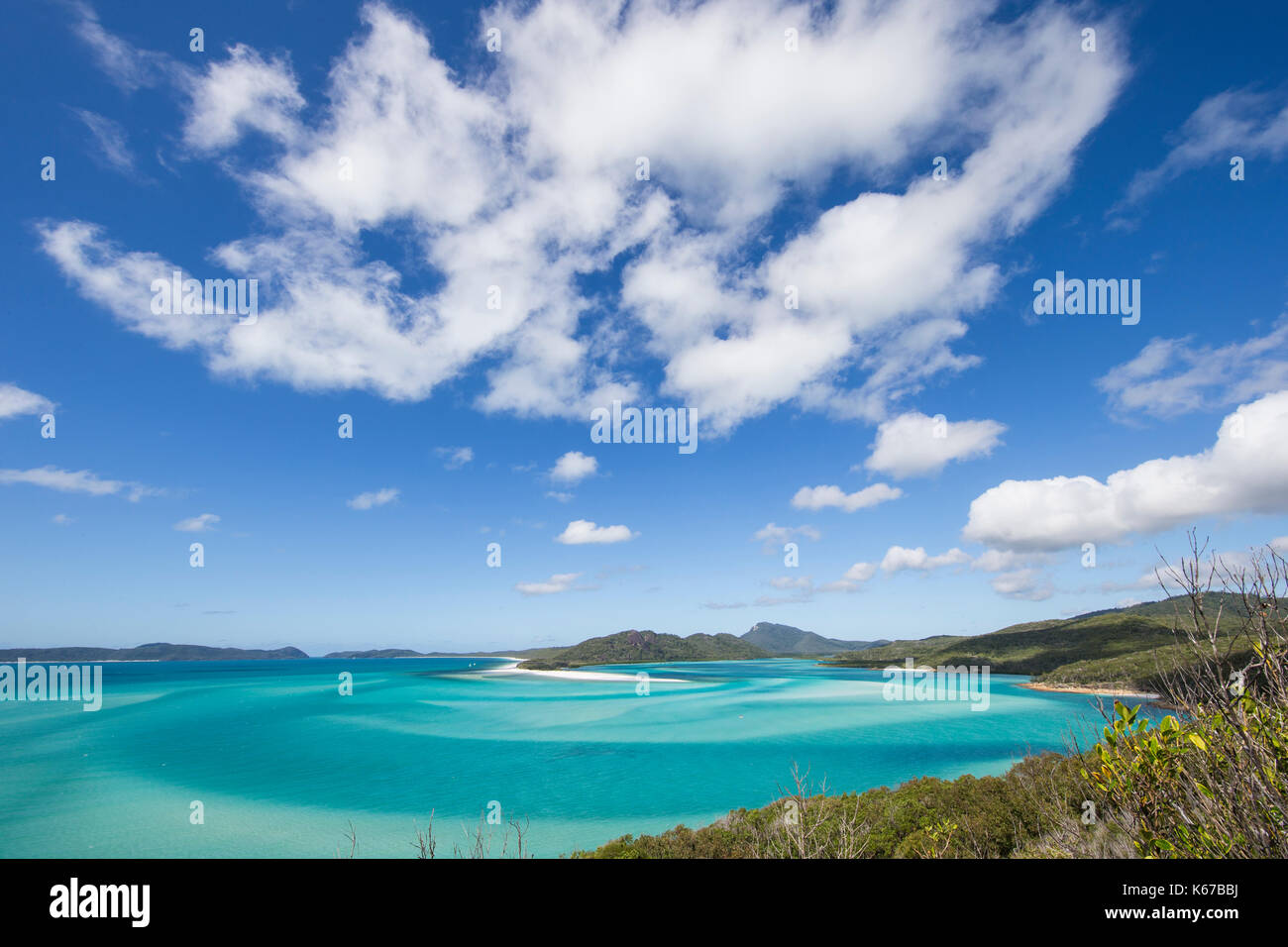 Whitehaven Beach, Whitsunday Island, Queensland, Australien Stockfoto