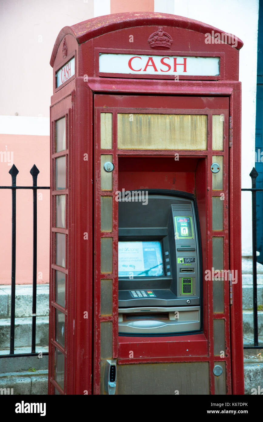 Phonebooth in Weymouth, England Stockfoto