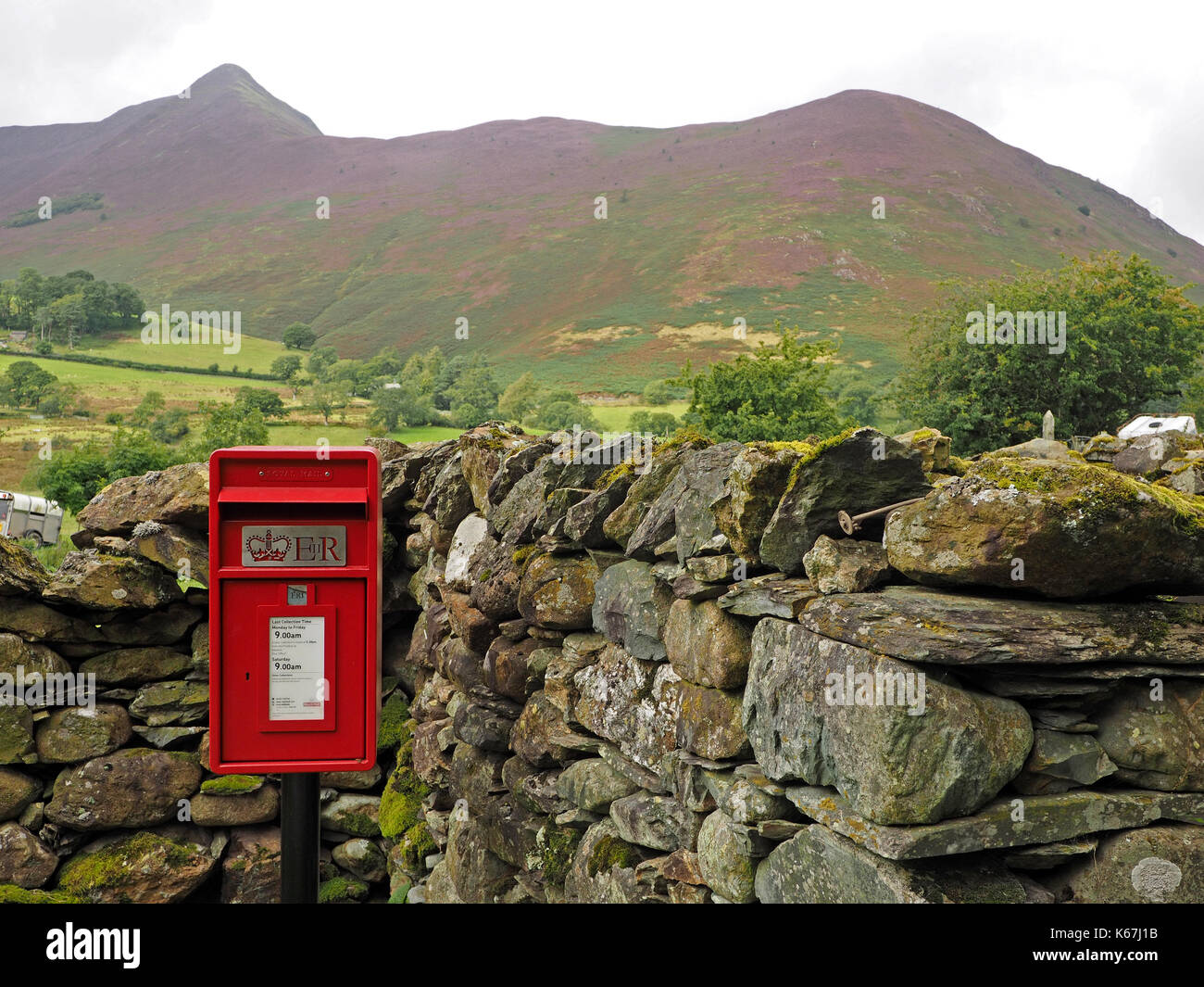 Ländliche Ansicht in der Newlands Valley im Lake District, Cumbria, England, Großbritannien Stockfoto