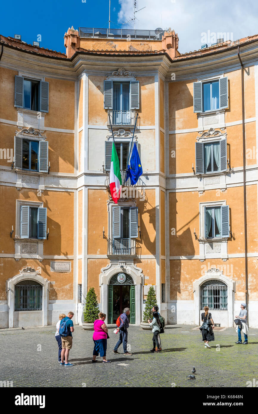 Piazza di Sant'Ignazio, Rom, Latium, Italien, Europa. Stockfoto