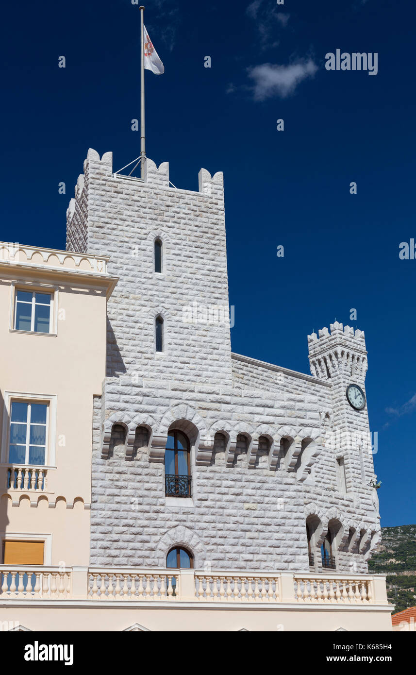 St Mary's Tower, Prince's Palace, Monaco Stockfoto