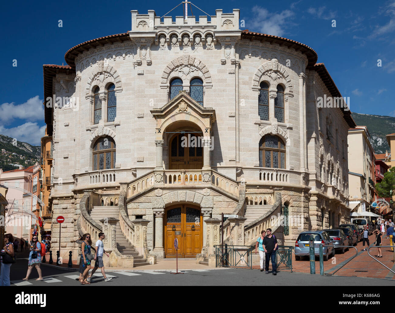 Der Palast der Gerichtsgebäude - Palais de Justice de Monaco Stockfoto