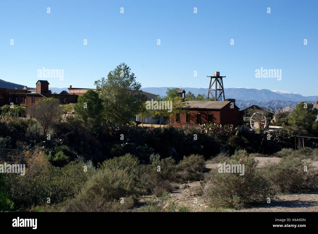 Oasys Mini Hollywood Themenpark Tabernas Wüste, Provinz Almeria, Spanien Stockfoto