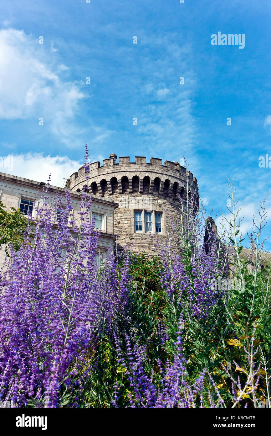 Dublin Castle Record Tower, 13. Jahrhundert. Dublin, Irland, Europa, Europäische Union, EU. Stockfoto