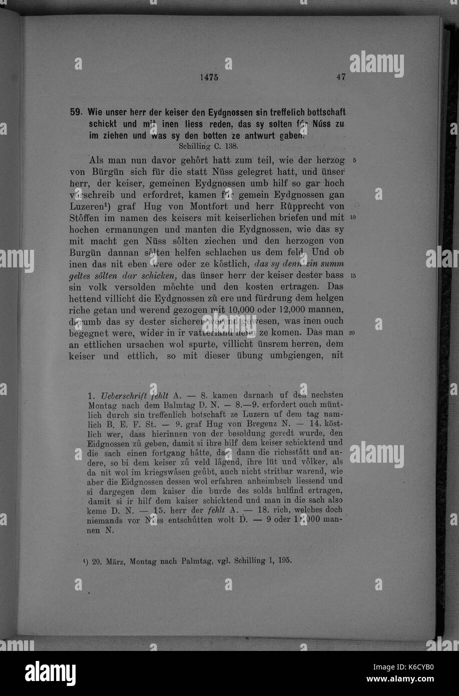 (Burgunderkriege Molsheim) 047 Stockfoto