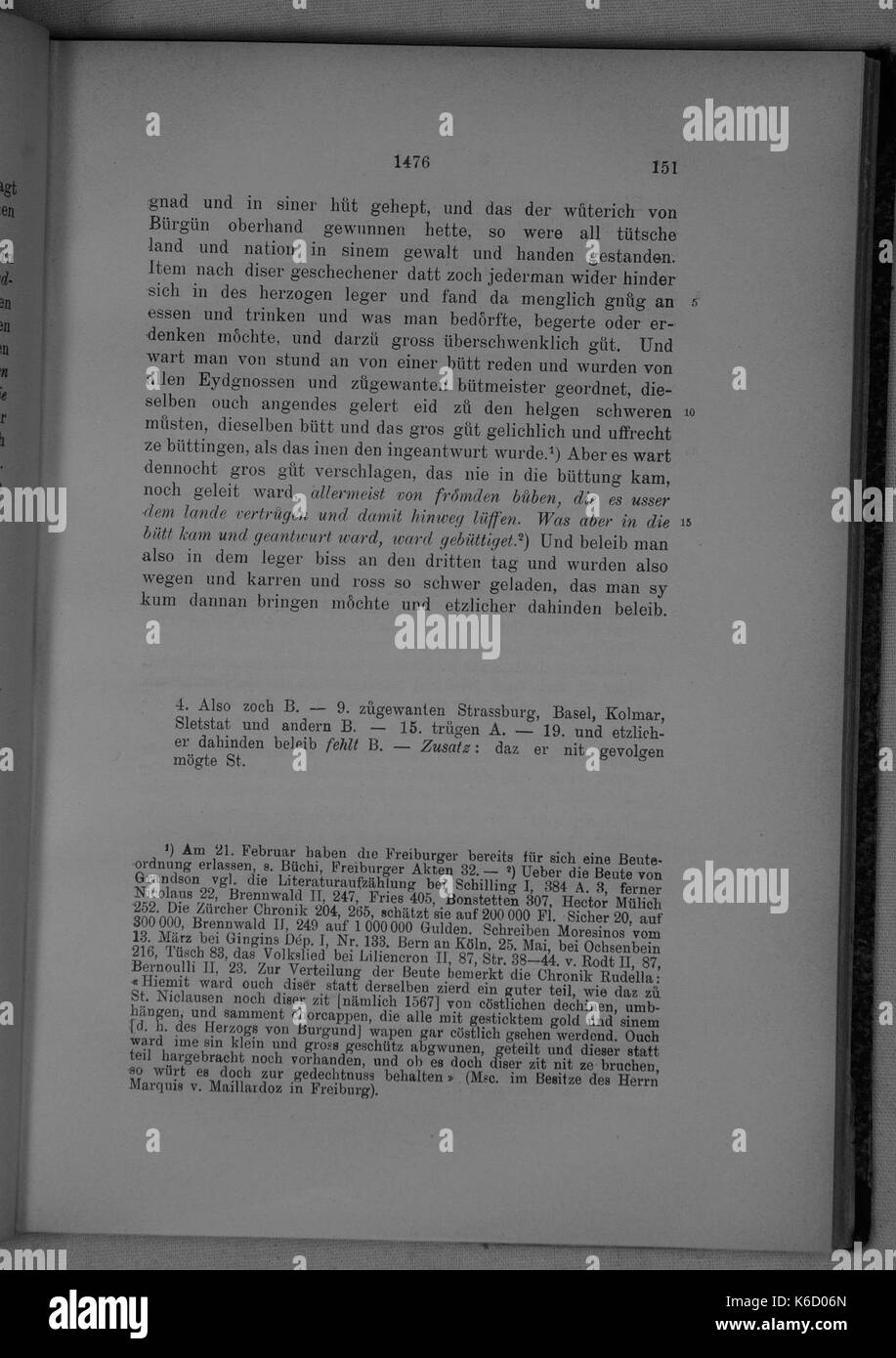 (Burgunderkriege Molsheim) 151 Stockfoto