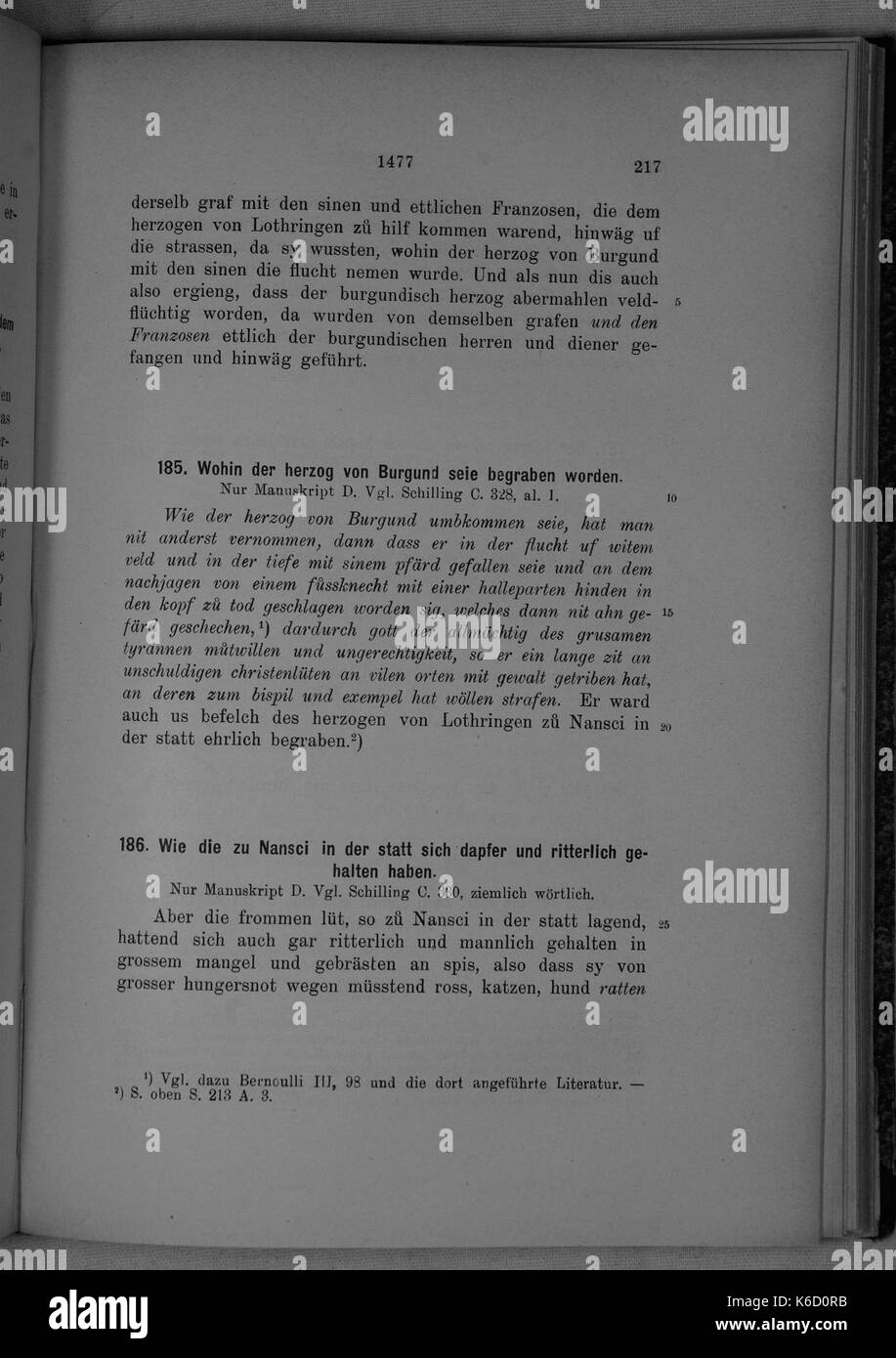 (Burgunderkriege Molsheim) 217 Stockfoto