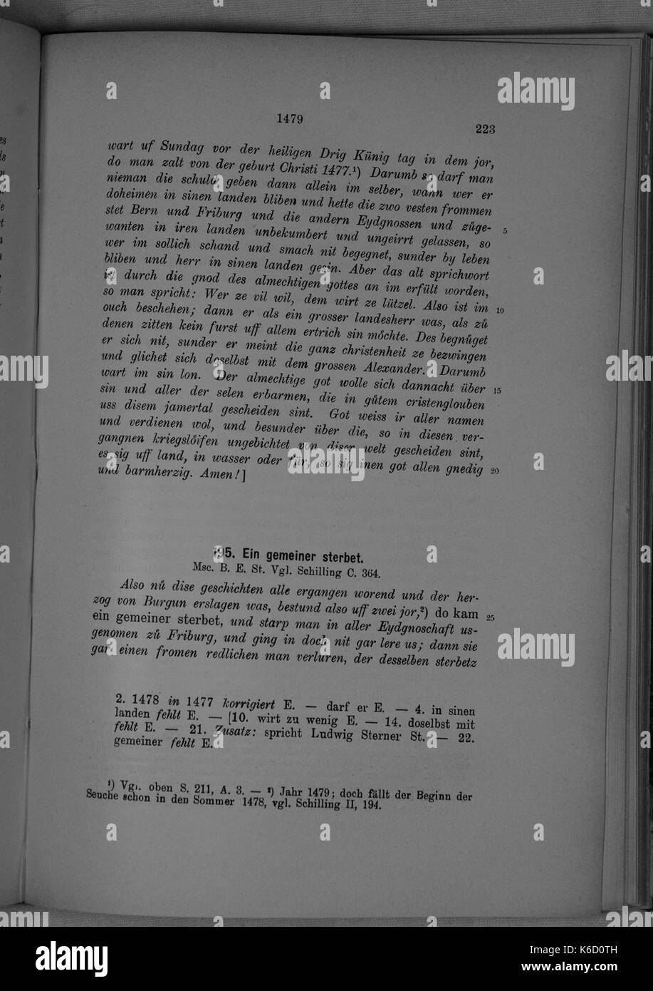 (Burgunderkriege Molsheim) 223 Stockfoto