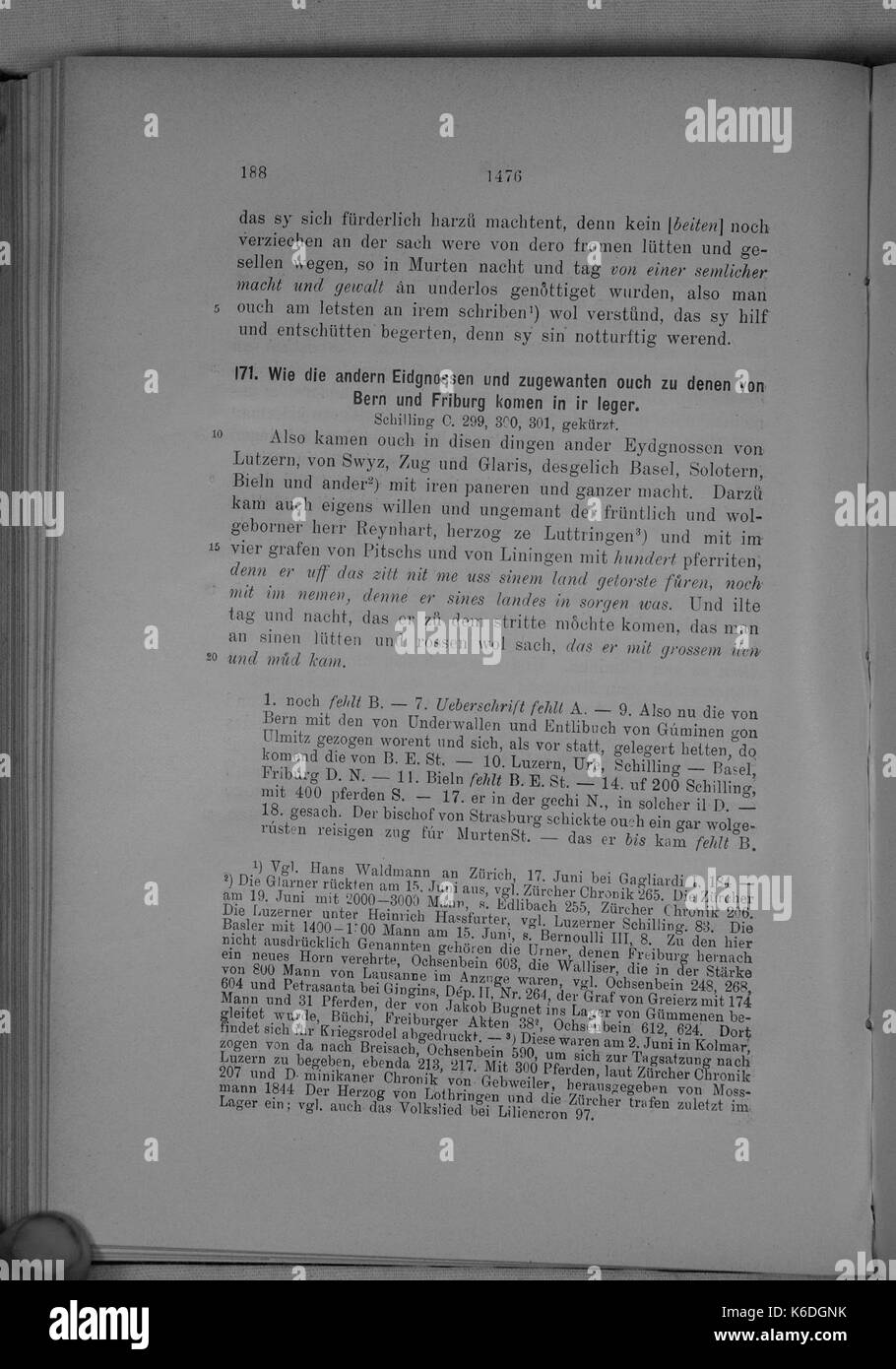 (Burgunderkriege Molsheim) 188 Stockfoto