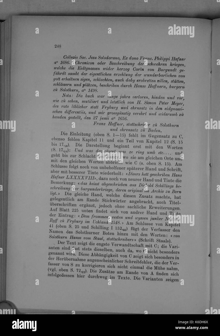 (Burgunderkriege Molsheim) 248 Stockfoto