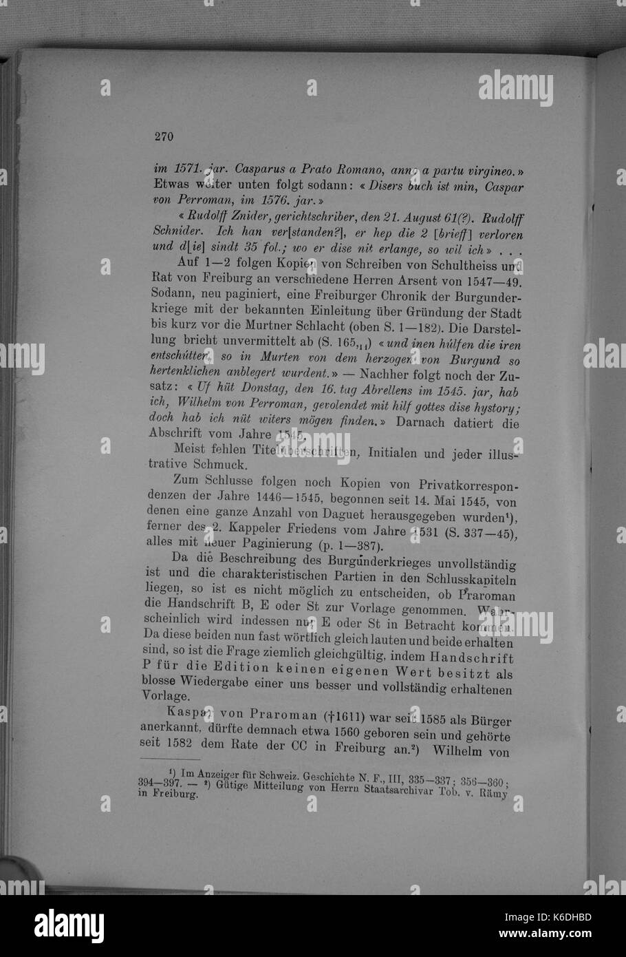 (Burgunderkriege Molsheim) 270 Stockfoto