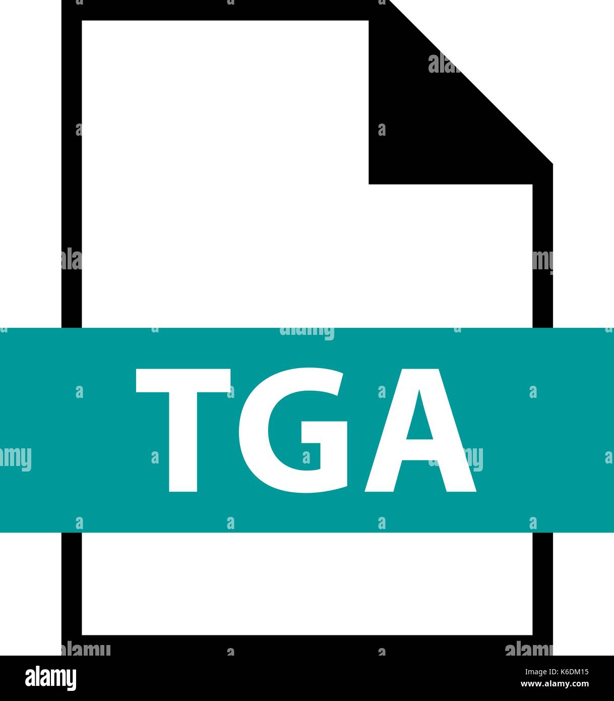 Es in allen ihren Designs verwenden. Dateinamenerweiterung Symbol TGA Truevision Graphics Adapter im flachen Stil. Schnelle und einfache recolorable Form. Stock Vektor