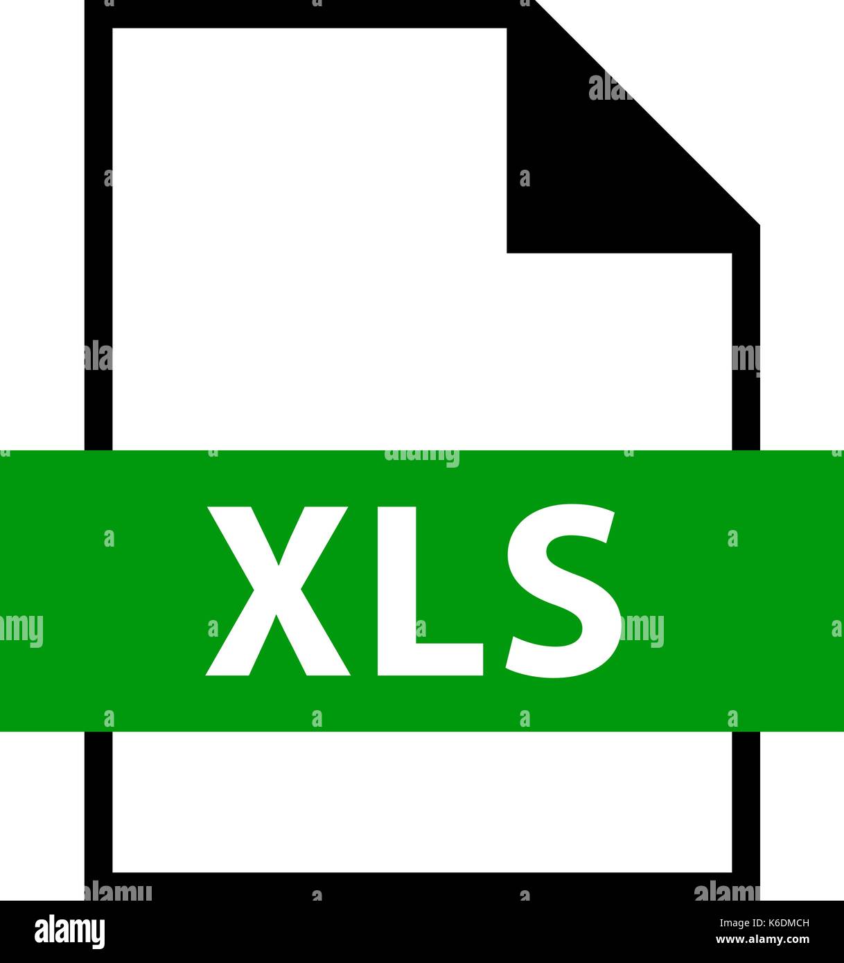 Es in allen ihren Designs verwenden. Dateinamenerweiterung Symbol XLS Microsoft Excel Binary File Format im Stil. Schnelle und einfache Form recolorable Stock Vektor