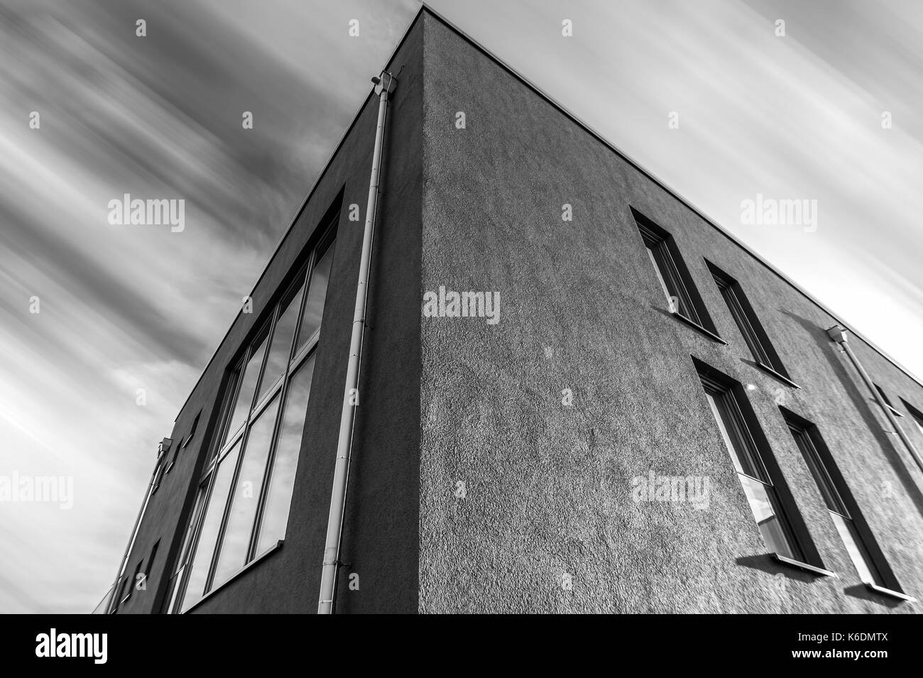 Meschede, Deutschland - 13. Juli 2017: Fassade in der Langzeitbelichtung Stockfoto