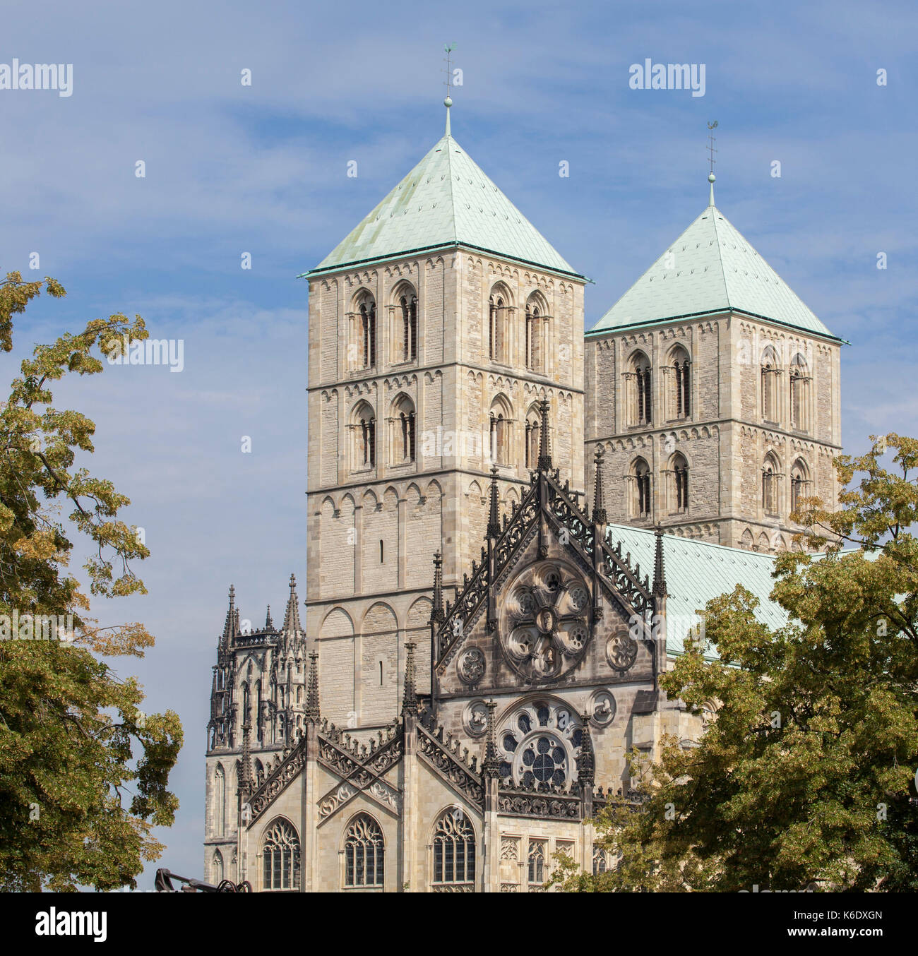 Münster in Westfalen : St.Paulus-Dom, Domplatz I Kirche St.Paulus-Dom, Münster in Westfalen, Nordrhein-Westfalen, Deutschland Stockfoto