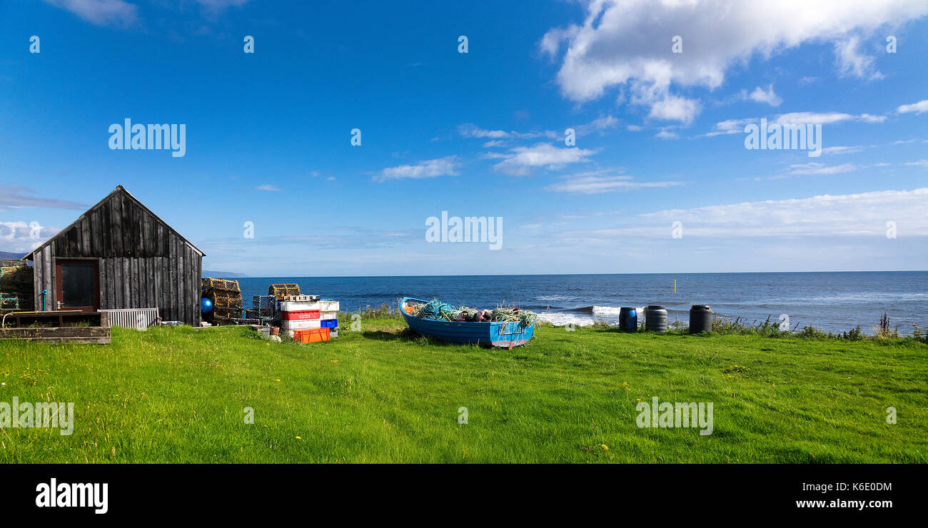 Brora an der Nordküste 500 Fahrt in Schottland Stockfoto