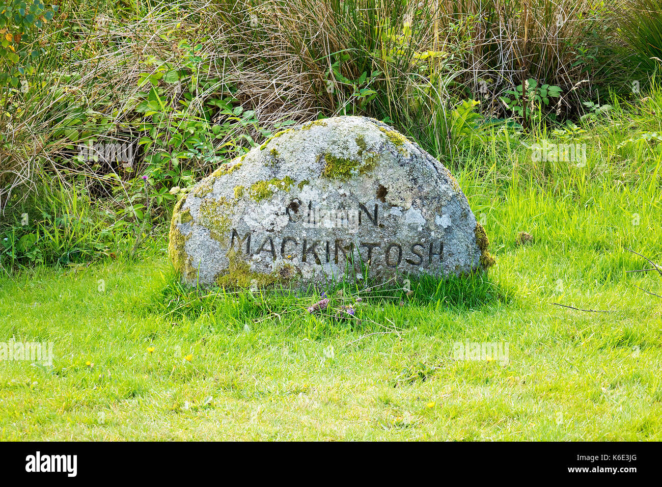 Clan Mackintosh Beerdigung Boden Stockfoto