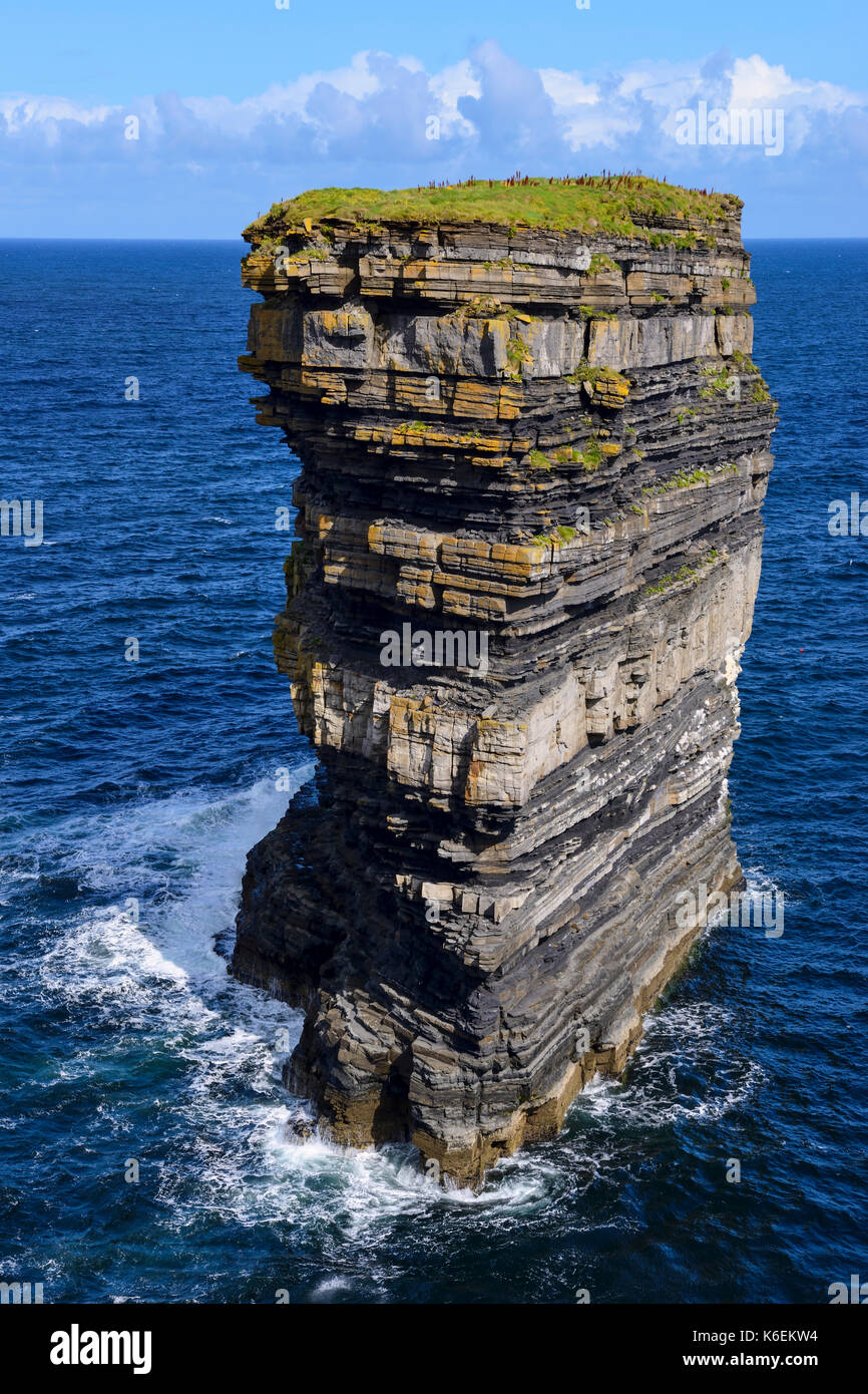 Dun Briste Meer in Downpatrick, County Mayo, Irland Stapel Stockfoto