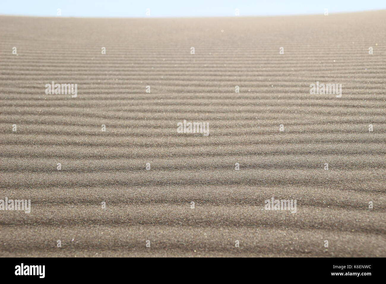 Ein sand Schritt in die Wüste in Kasachstan, vom Wind erstellt Stockfoto