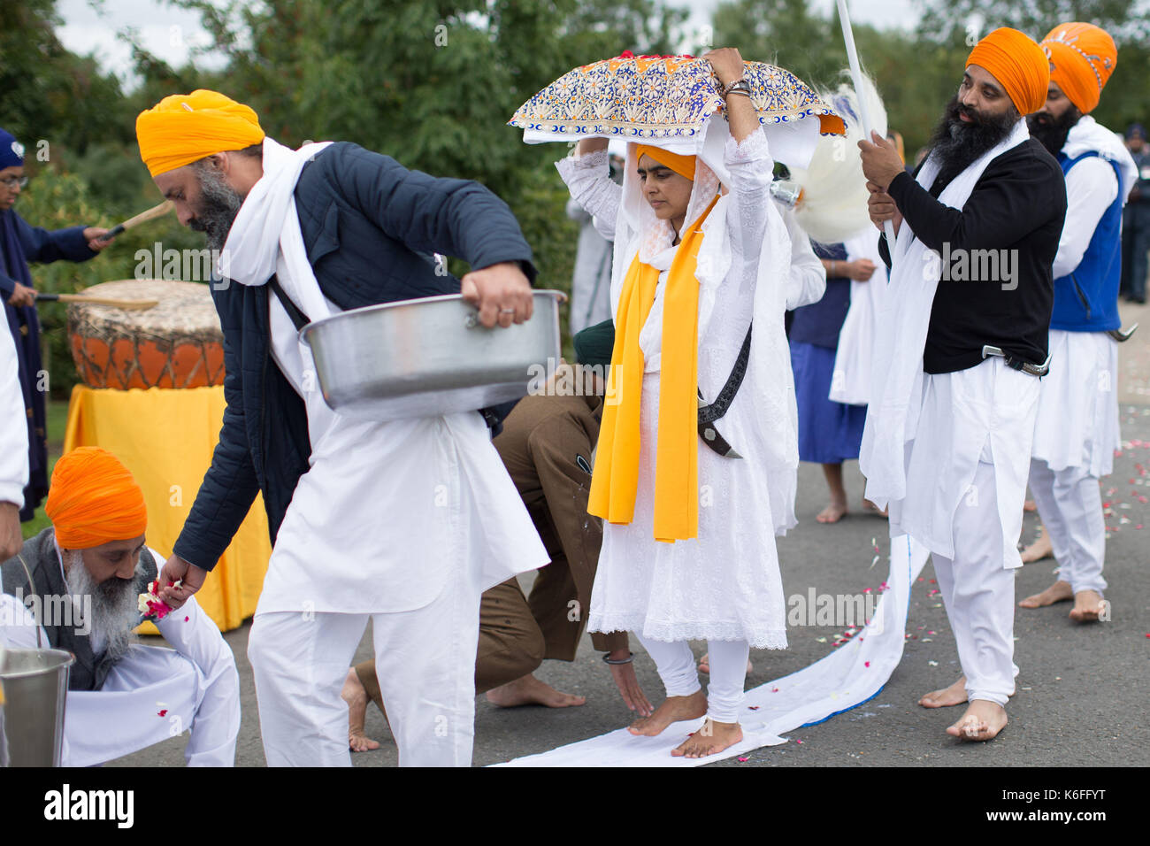 Ein Gedenken Prozession Wahrend Des 120 Jahrestags Der Schlacht Von Saragarhi Der An 21 Sikh Soldaten Die Als Teil Der 36th Sikh Regiment Der Bengalen Infanterie Der British Indian Army Gegen 10 Altogether, 21 ioms were awarded in one day, a record of the sort. alamy