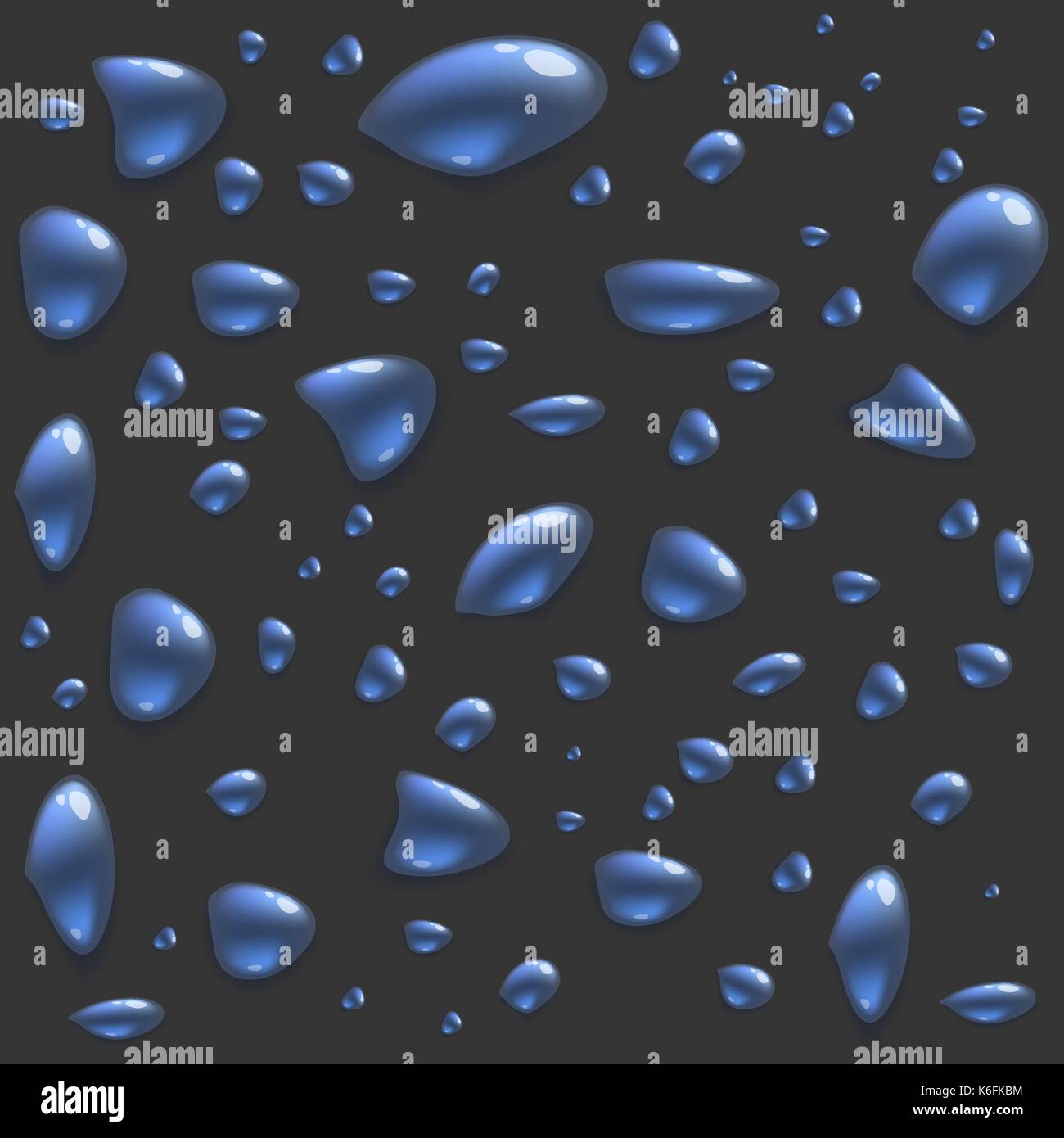 Eingestellt von Wassertropfen Stock Vektor