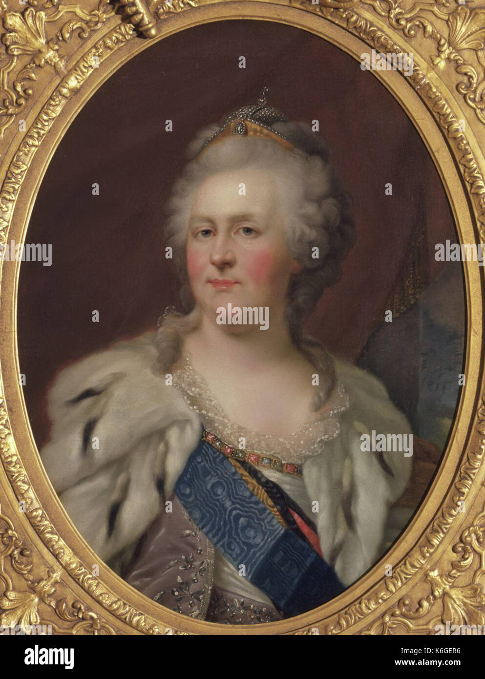 Katharina II. von Russland nach Lampi (C. 1780, Hillwood Museum) Stockfoto