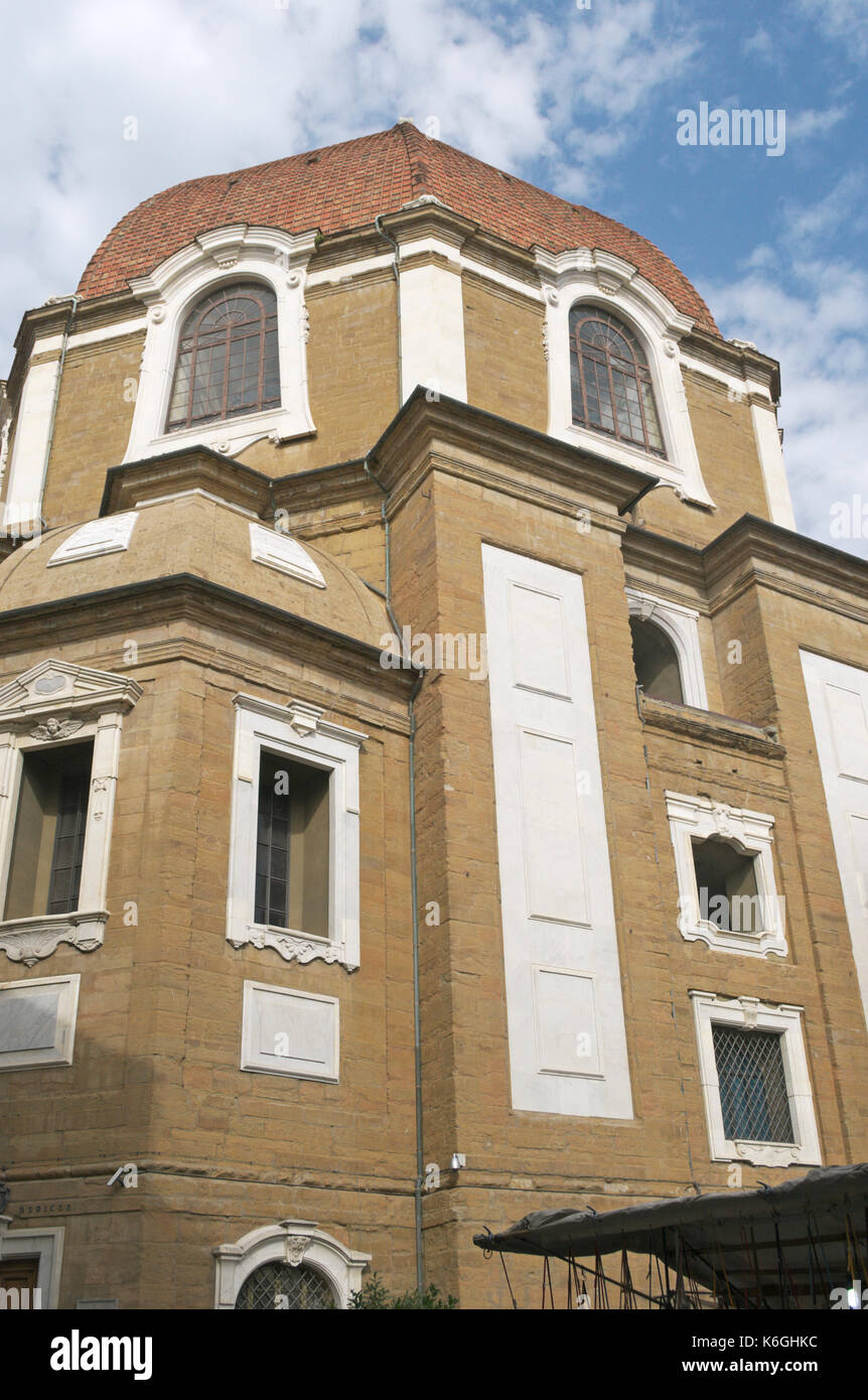 Cappelle Medicee, Medici Kapellen, Kirche San Lorenzo, Florenz, Toskana, Italien Stockfoto