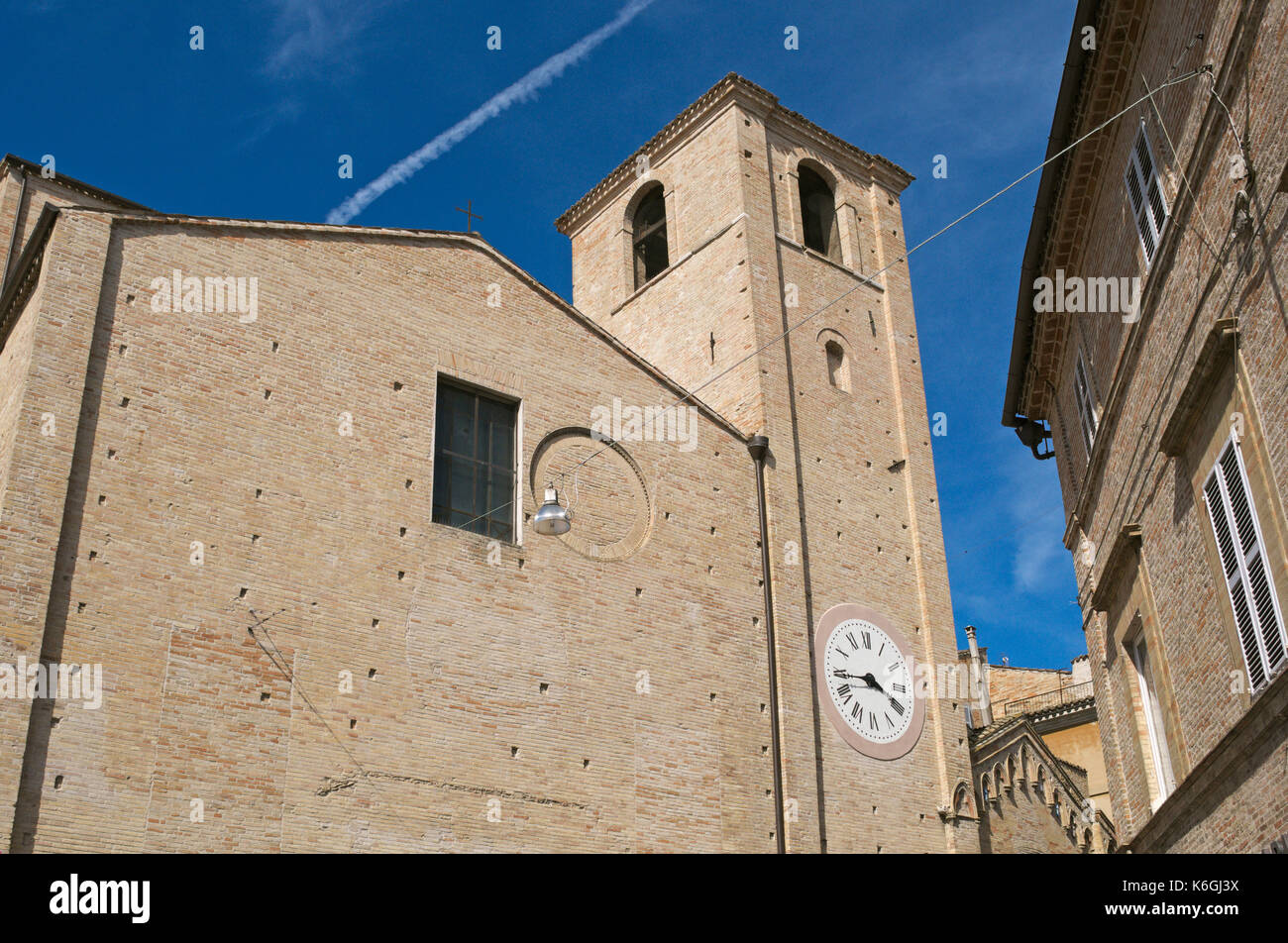 Kirche Sant'Agostino (1250), Fermo, Marken, Italien Stockfoto