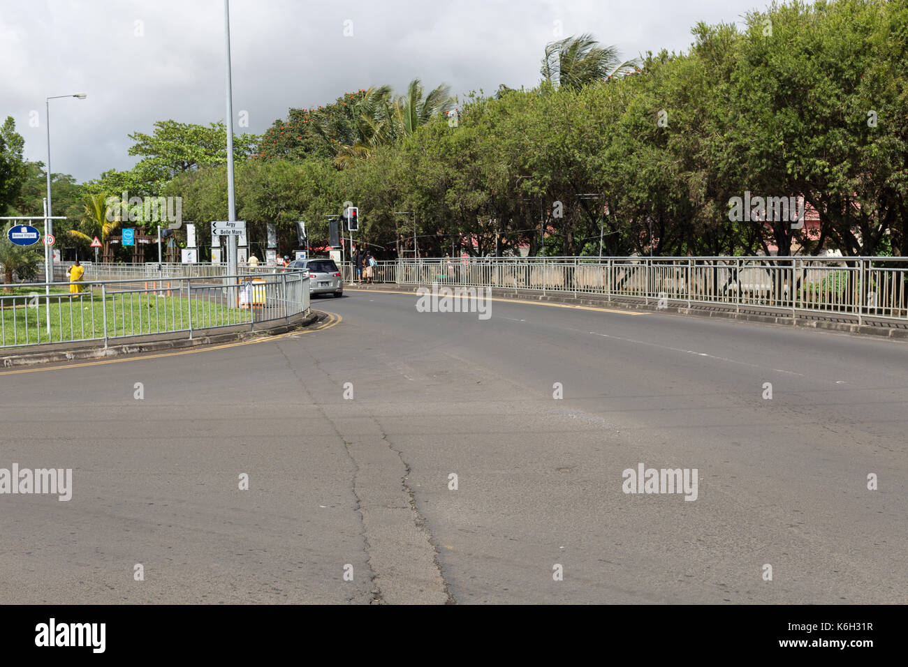 Zentrale Flacq Sonntag shopping Markt, Mauritius Stockfoto