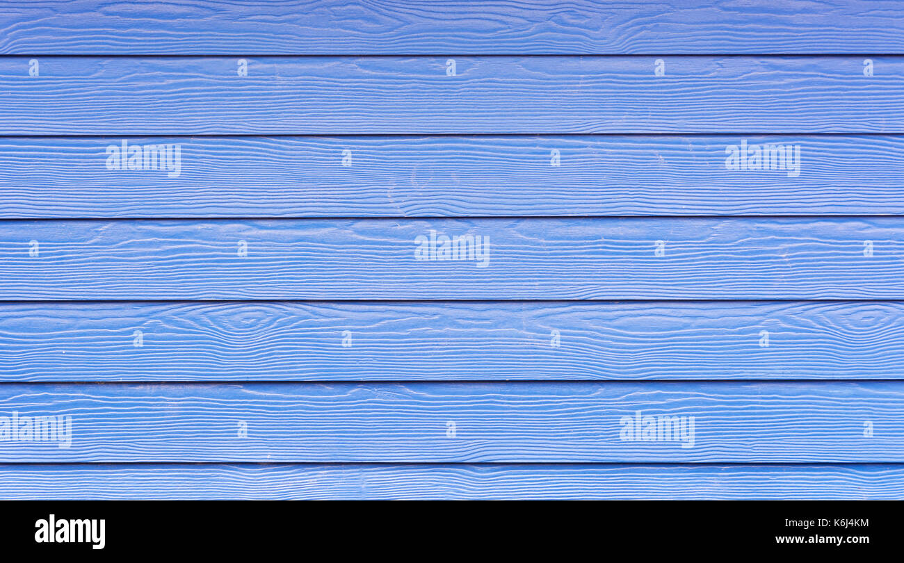 Blaue Holzwand Hintergrundmuster Textur Stockfoto