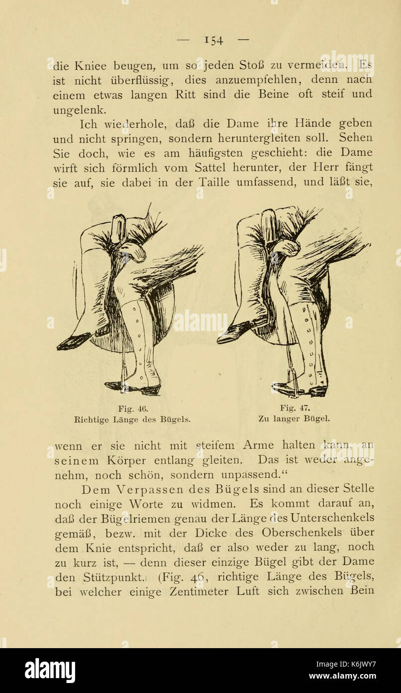 Der Damen Reitsport (Seite 154) BHL 21538911 Stockfoto