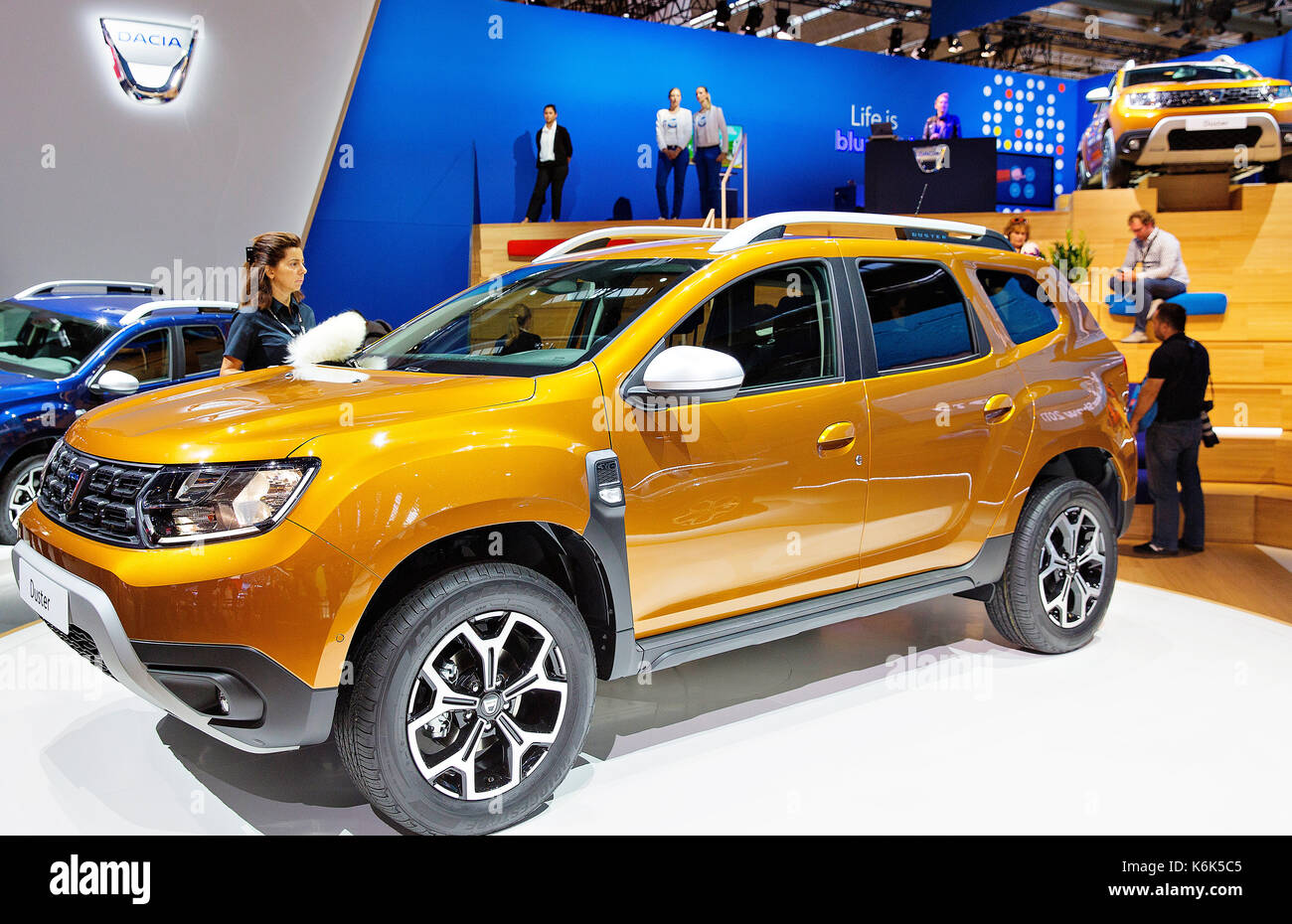 67. internationale Automobilausstellung in Frankfurt, SUV Dacia Duster Stockfoto