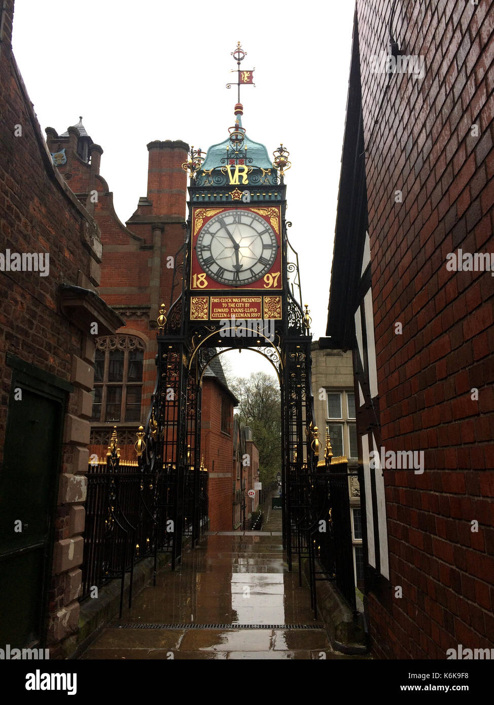 Eastgate Clock, Chester, England Stockfoto