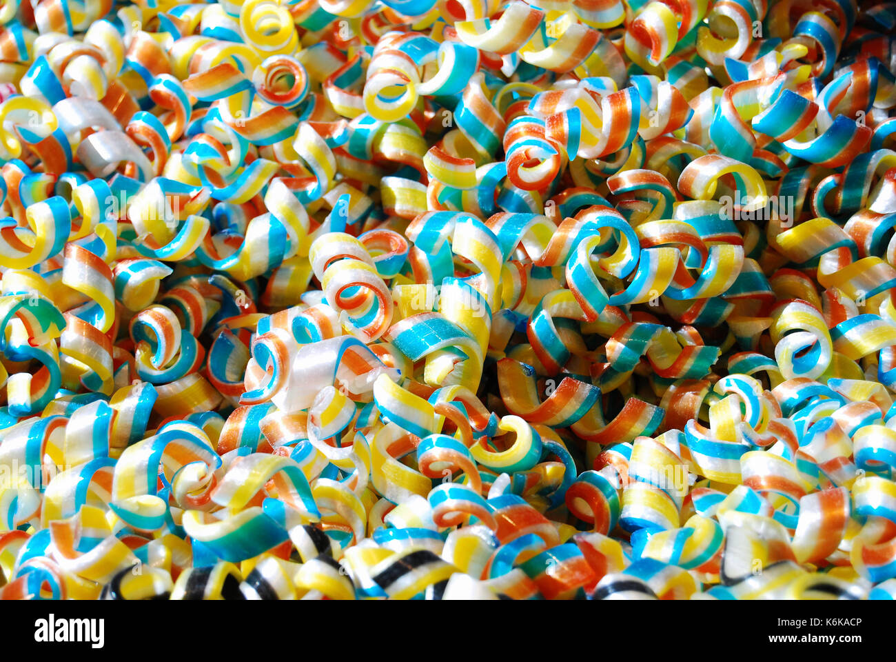 Mehrfarbige swirly Süßigkeiten/candy Hintergrund/Textur Stockfoto