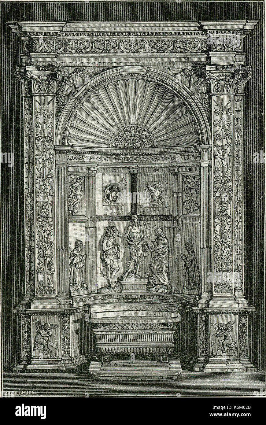 Como Kathedrale Altare in marmo Stockfoto