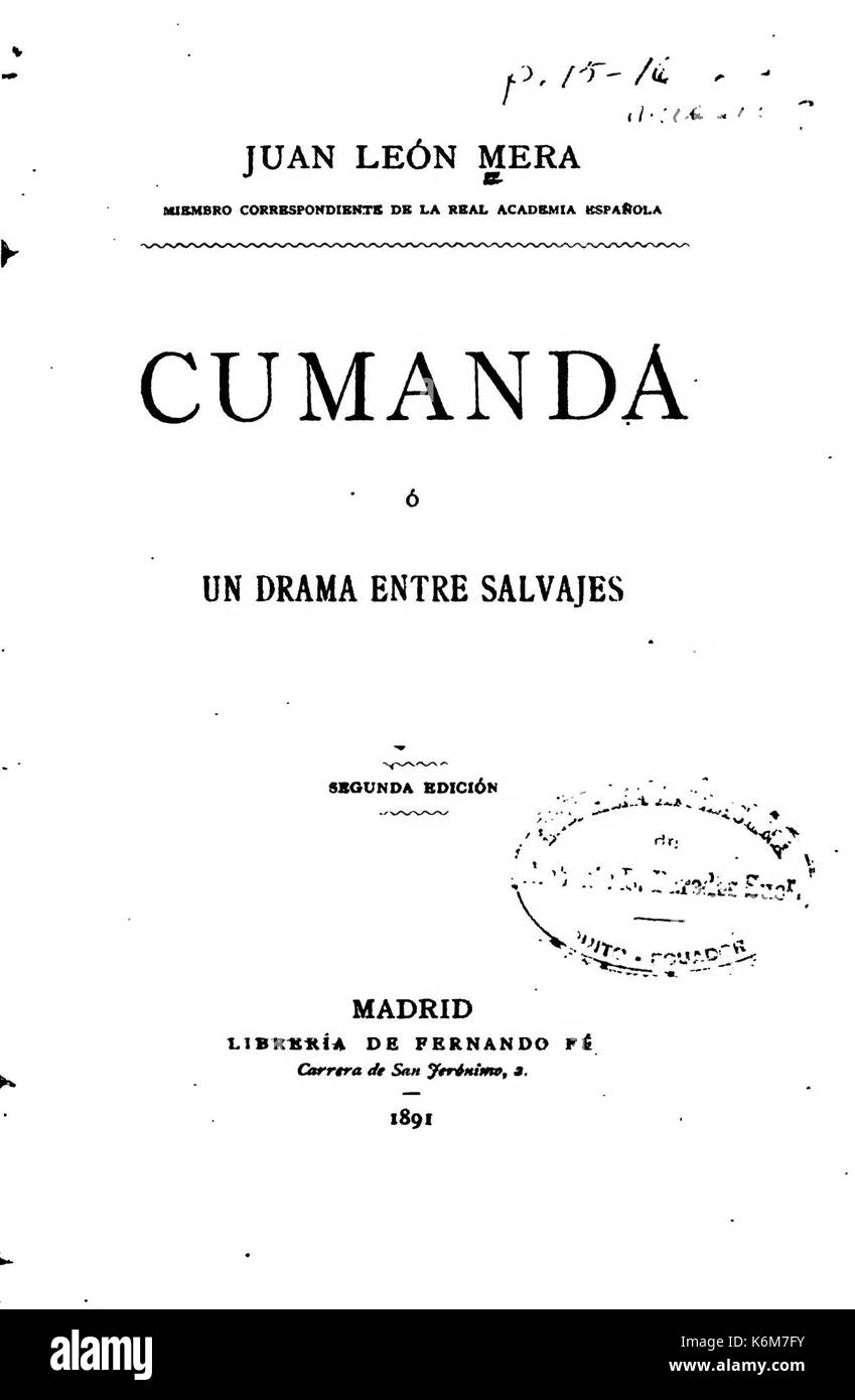 Cumanda (zweite Ausgabe) Stockfoto