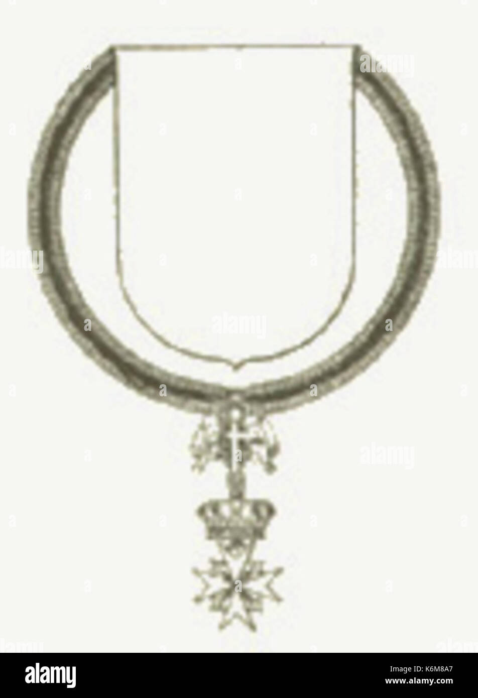 CoA SMOM Ritter und Damen Grand Cross des Magistral Grace Stockfoto