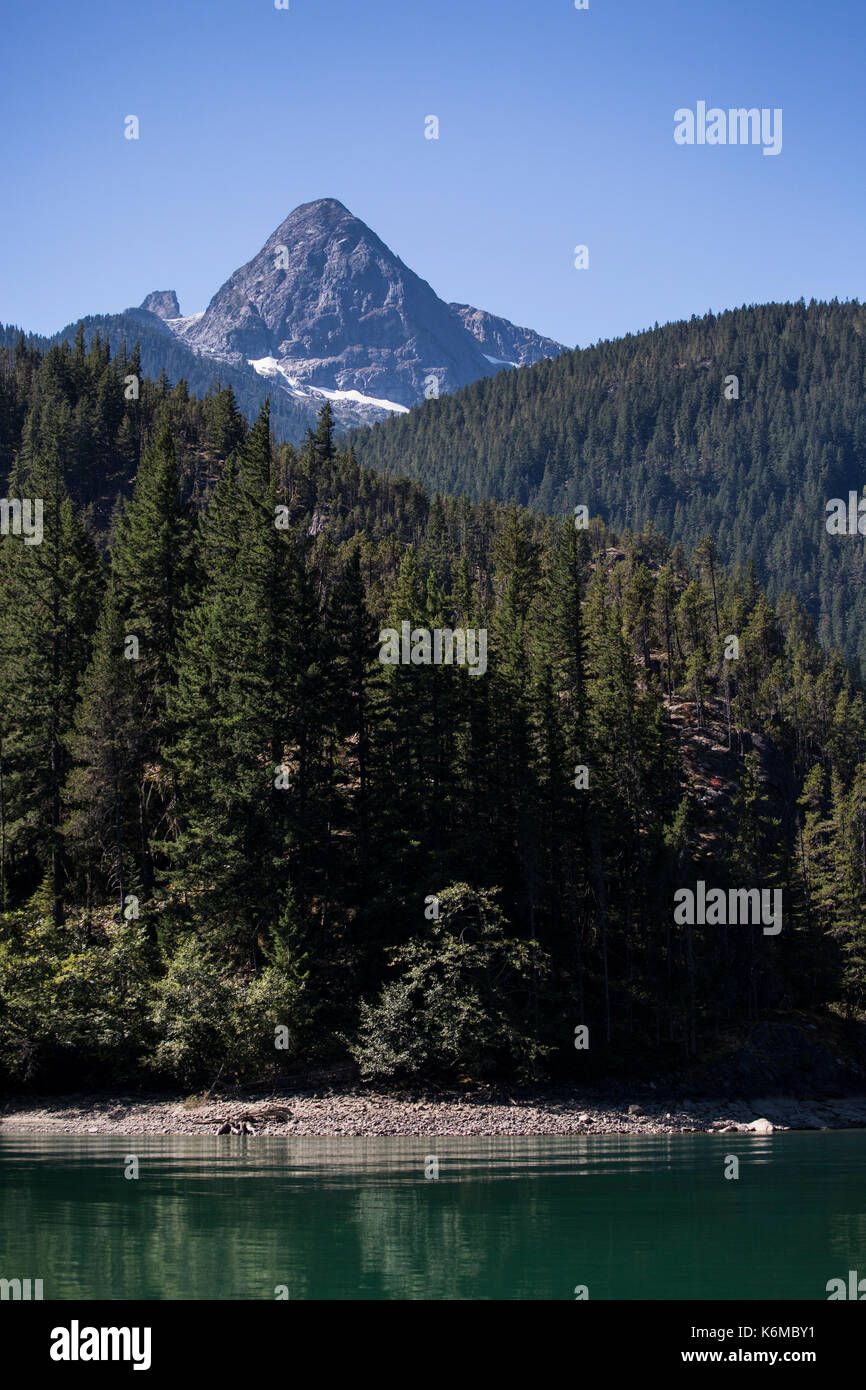 Diablo Lake im Staat Washington. Stockfoto