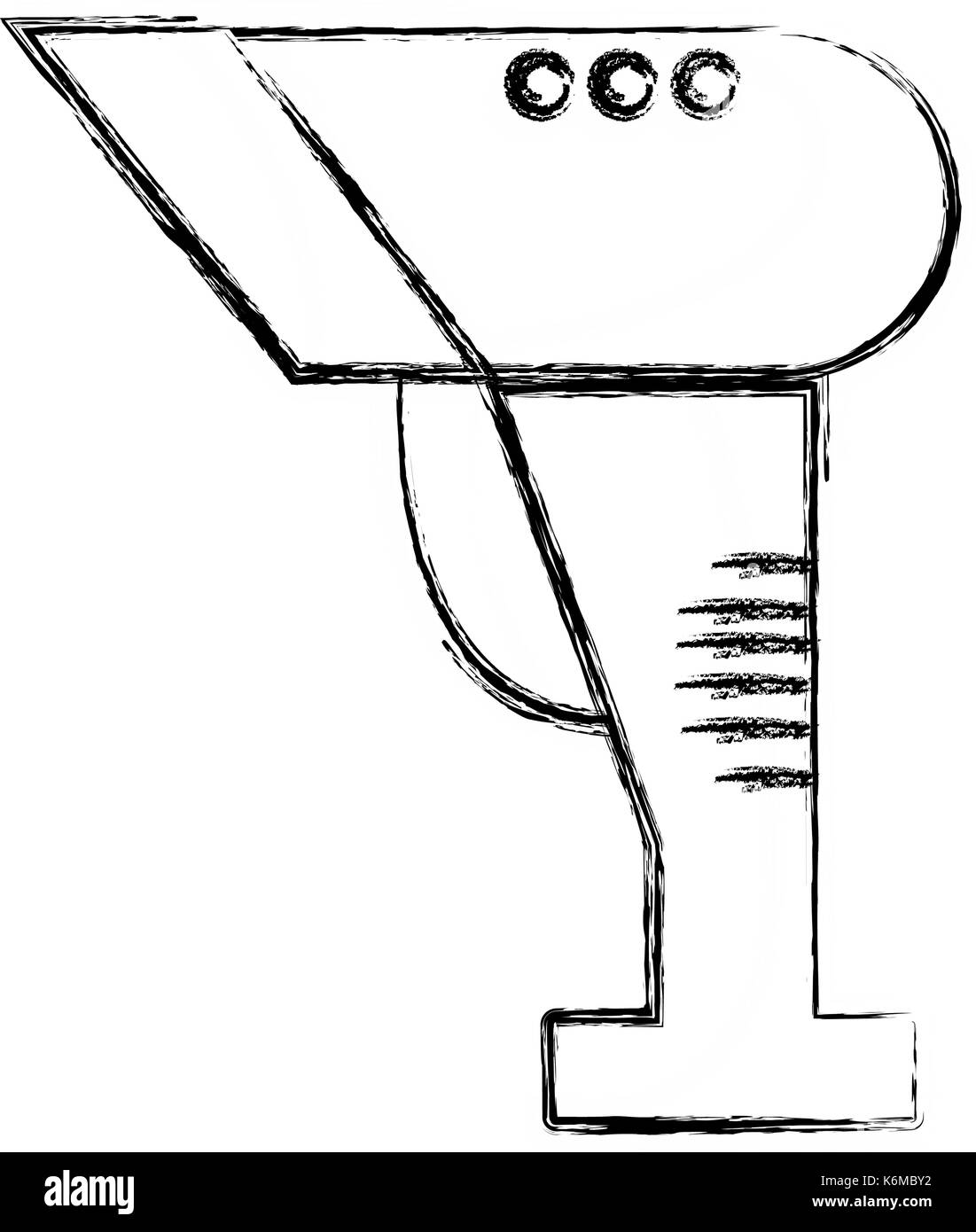 Abbildung Barcode reader Technologie mit Laser Scan Stock Vektor