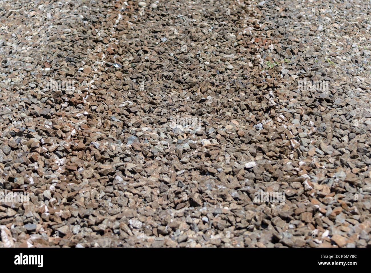 Alte stiller Eisenbahn, mit massiven aber ohne Schienen, in Ligurien, Italien Stockfoto