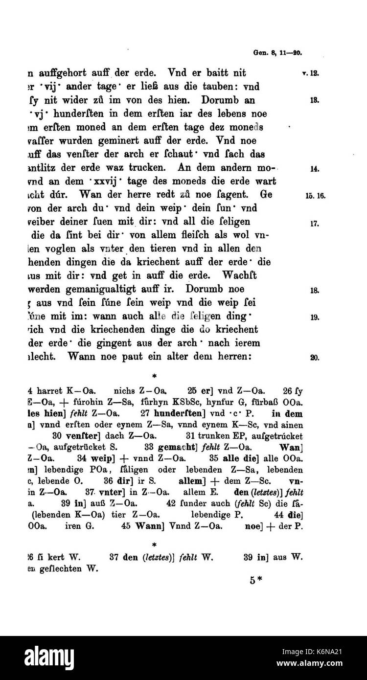 Die erste deutsche Bibel III 082 Stockfoto