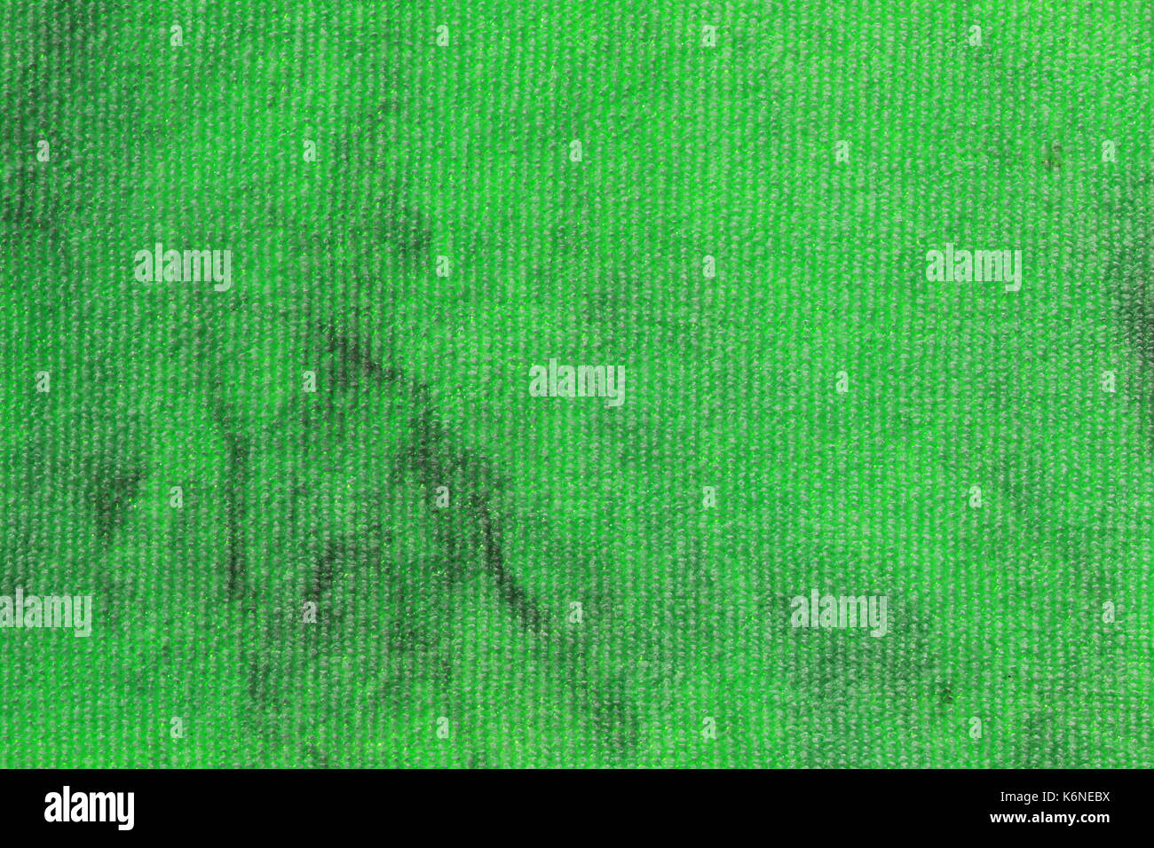 Oberfläche des schmutzigen grünes Tuch für Design-Textur-Hintergrund. Stockfoto